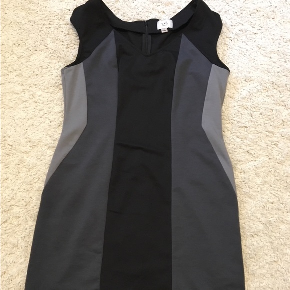 ECI Dresses & Skirts - ECI New York Black & Grey Sleeveless Dress Size 12